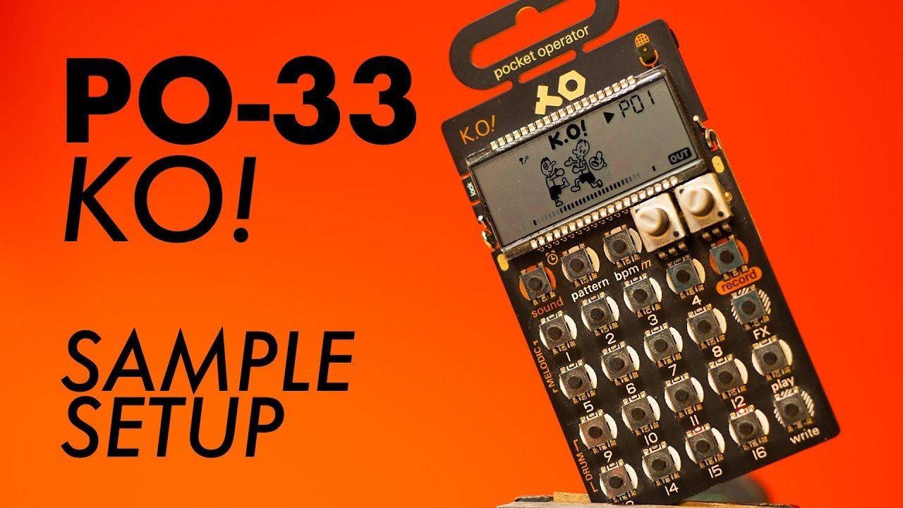 PO-33 KO! Пример настройки!