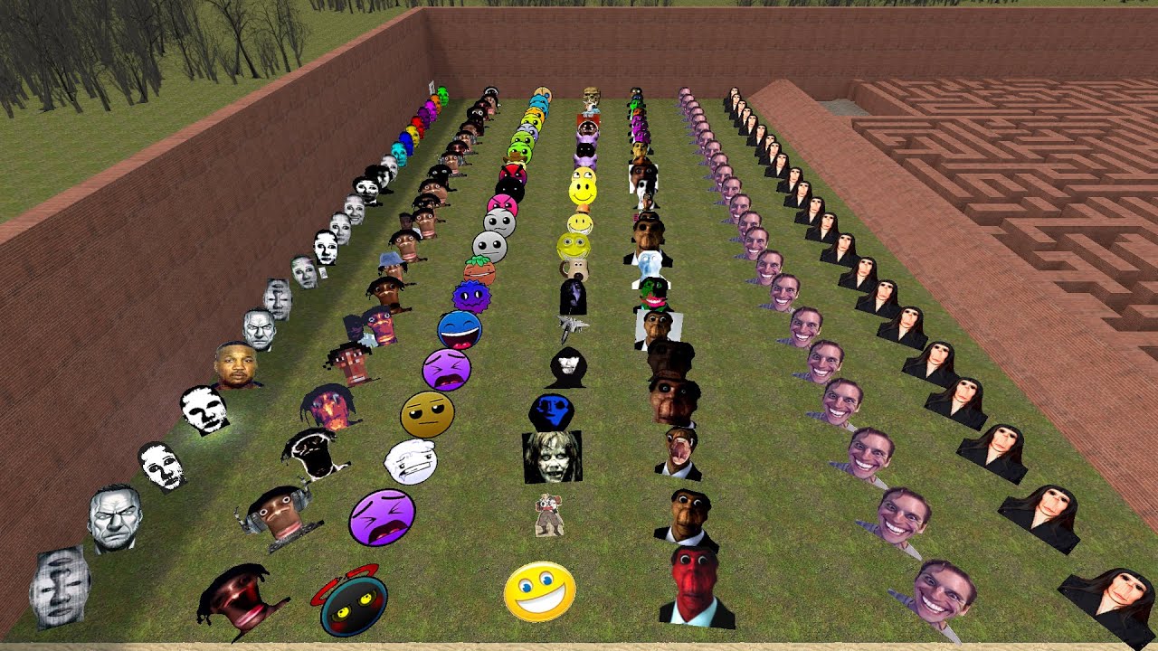 Nico's, Obunga, Ultimate Nextbots Pack, Juandale Pringle, Selene Family, Angry Munci in GMOD