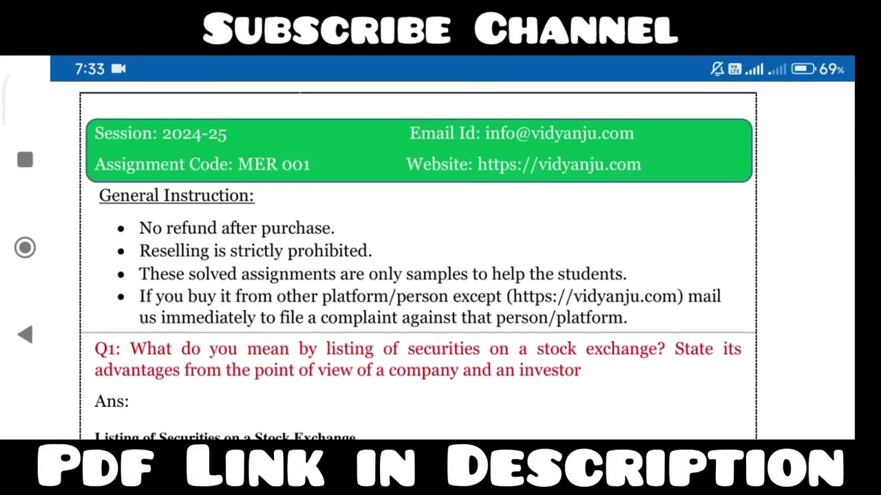 IGNOU MER 001 Solved Assignment 2024-25