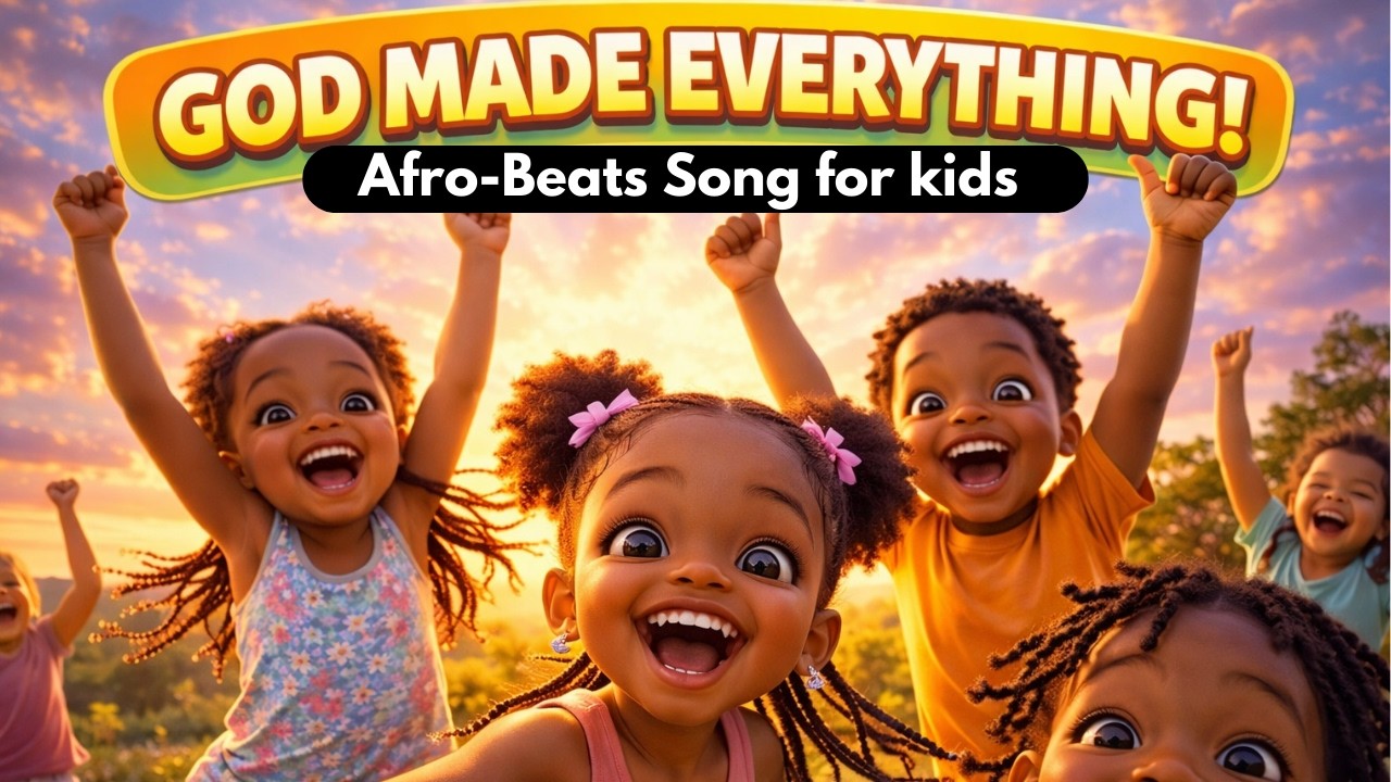 God Made Everything | Afrobeats Kids Praise Song | Fun Christian Worship for Children