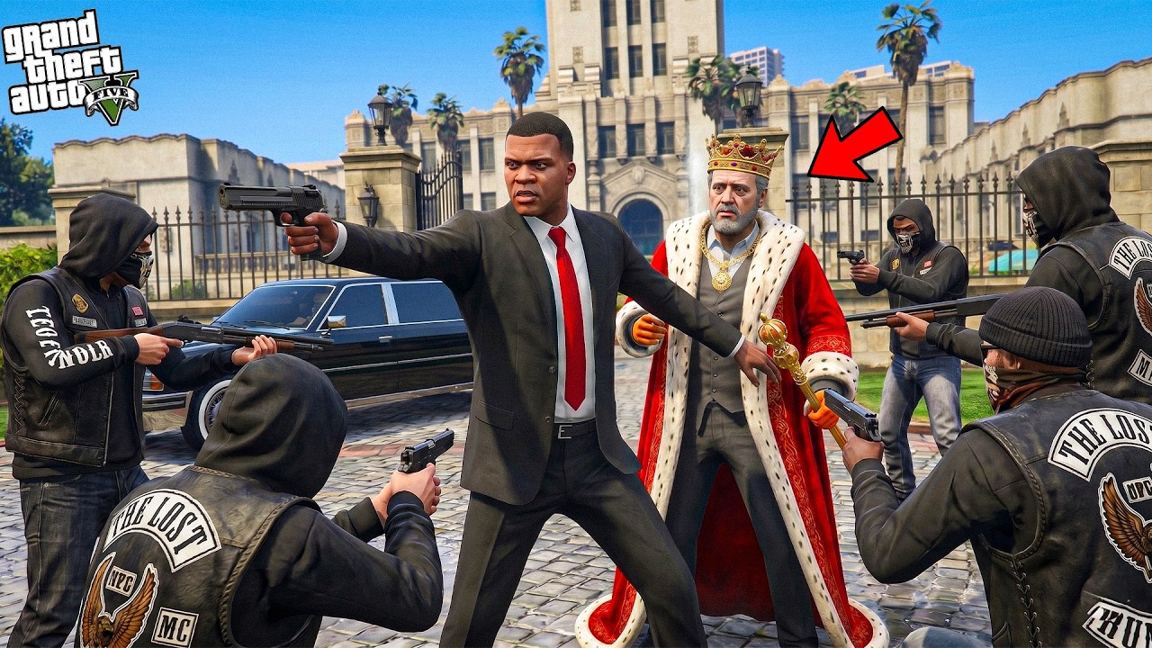 GTA 5 : Franklin Became Security Guard Of Los Santos KING In GTA 5 ! (GTA 5 Mods)