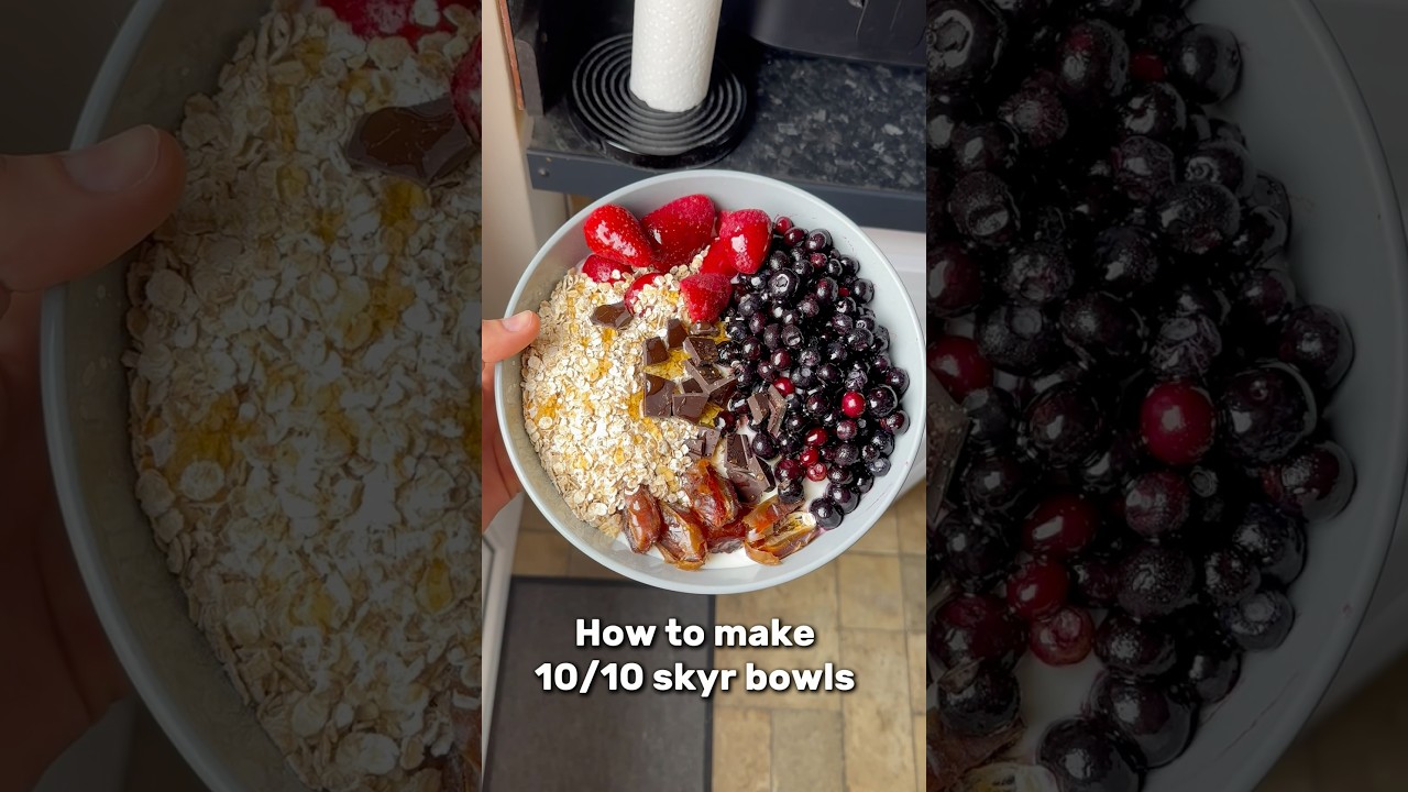 TUTORIAL: How to Cook-up a MEAN Yoghurt Bowl 🤣 #food #cooking #tutorial #healthy