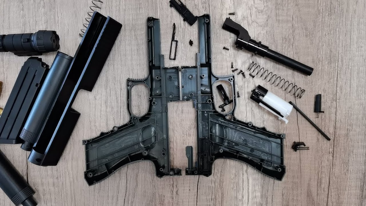 Glock Shell Ejection Soft Bullet Pistol Toy Gun Disassembly 2021