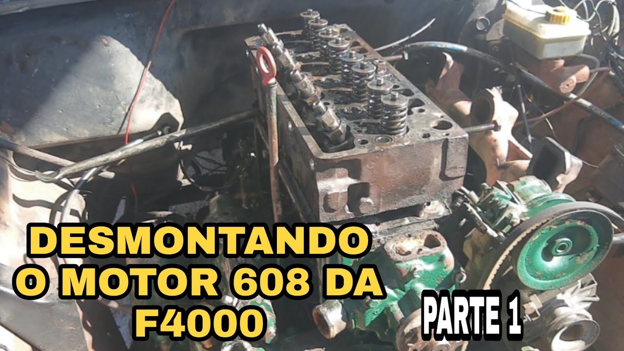 DESMONTANDO O MOTOR 608 DA F4000. PARTE 1