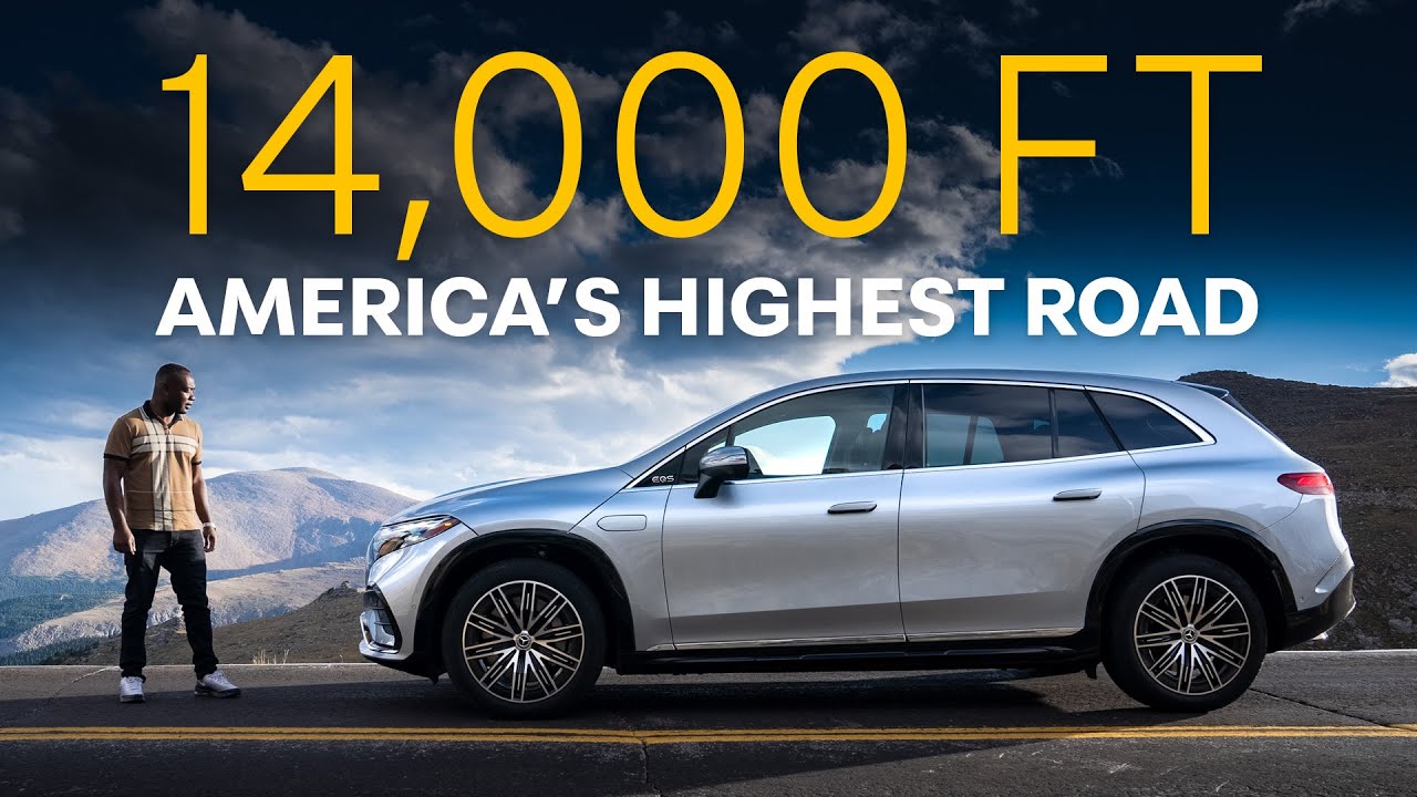 NEW Mercedes EQS SUV TESTED on America's HIGHEST Road! | 4K