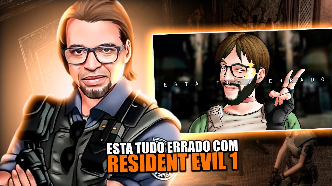 REACT | ESTÁ TUDO ERRADO COM: RESIDENT EVIL 1 - ft. D.C. Douglas - Chris 2/2 - TheMFW