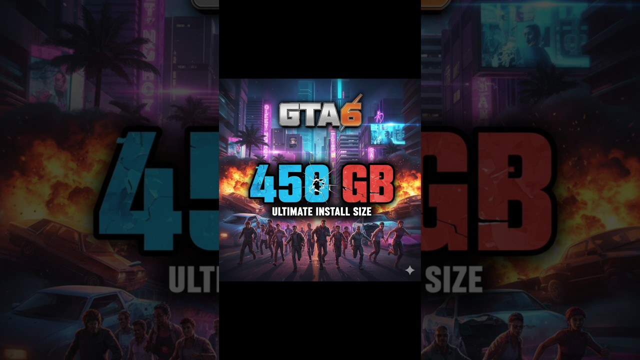 GTA 6 IS 450GB IN SiZE🔥🔥 