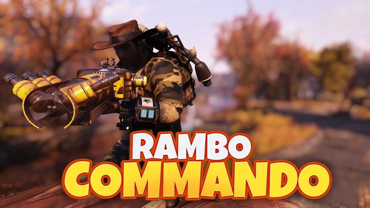 The Rambo Commando - No Stealth Commando Build - Fallout 76