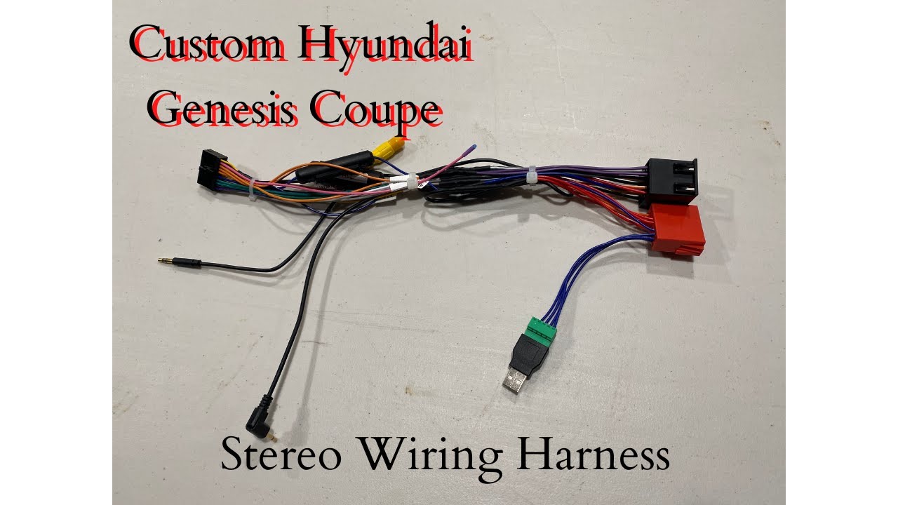Custom Stereo Harness for Hyundai Genesis Coupe