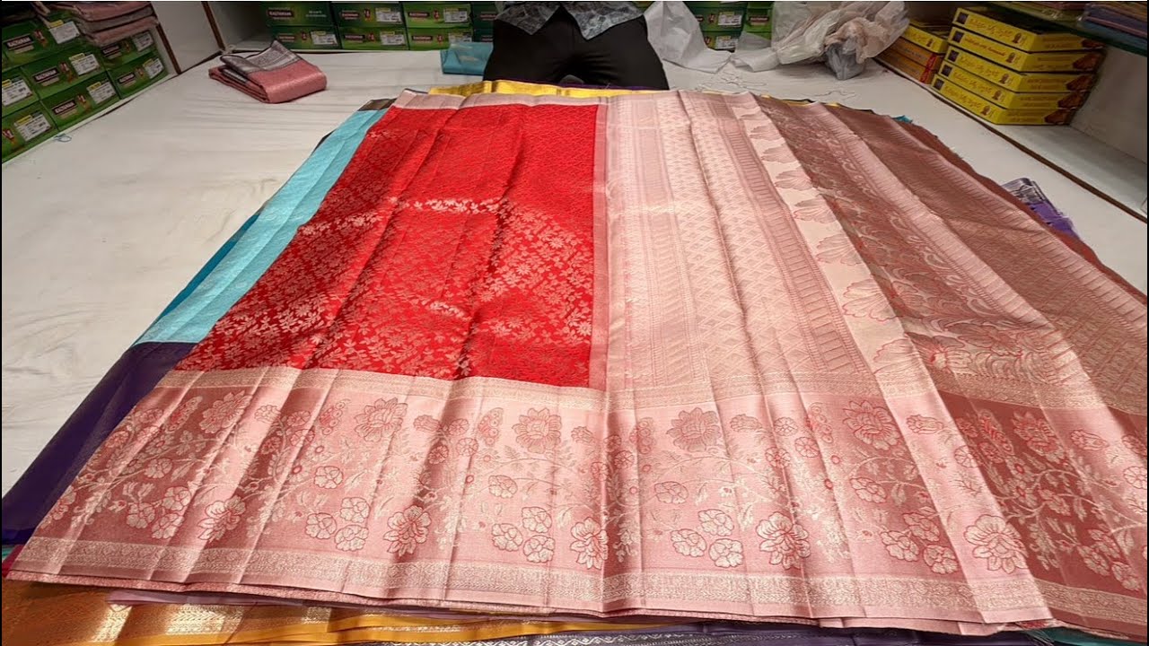 Chickpet Bangalore wholesale Silk sarees||Single saree courier available