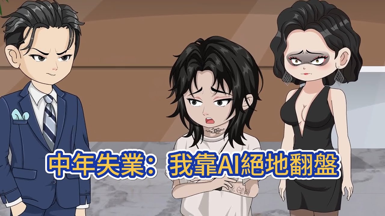 都市动画 | 《中年失業：我靠AI絕地翻盤》人到中年的他，正被生活的瑣碎壓得喘不過氣，家庭的索取讓他疲憊又失落。借酒散心的夜晚，他遇上主動搭話的洛欣瑜，對方的溫和像一縷光，輕輕撫平他的煩悶！#糖寶動畫
