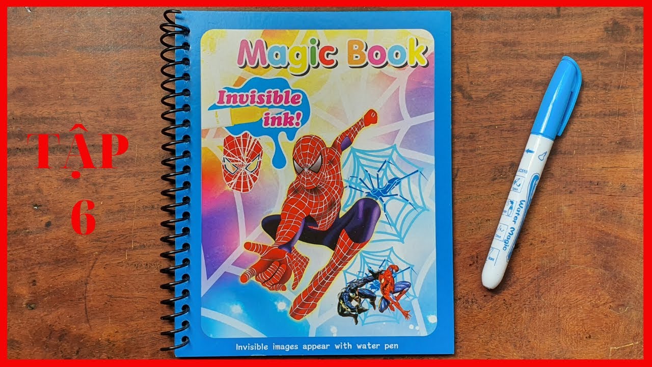 SÁCH MA THUẬT #6 - SIÊU NHÂN NHỆN | MAGIC WATER BOOK #6 - SPIDER MAN