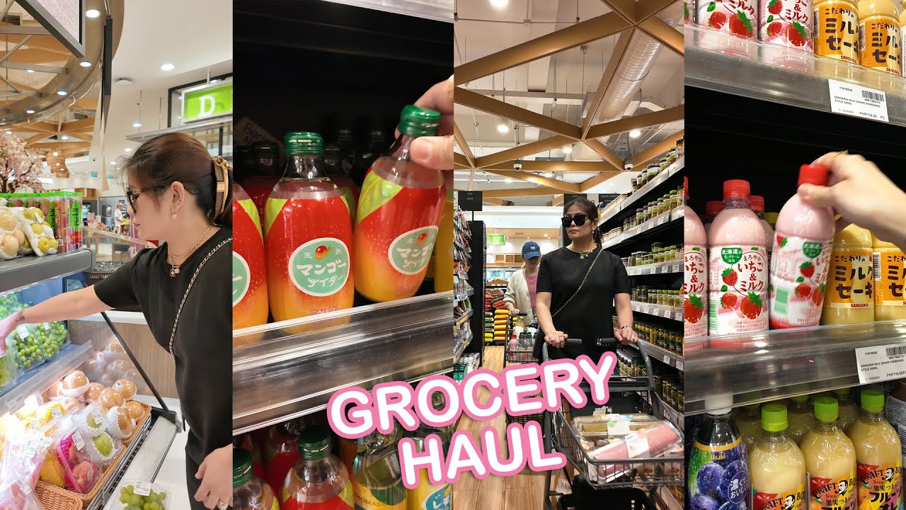 GROCERY SHOPPING AT MITSUKOSHI | Moder Nanay