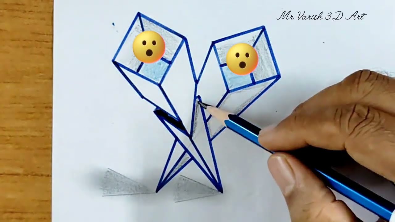 Mind-Blowing 3D Optical Illusion Drawing! (Easy Tutorial 