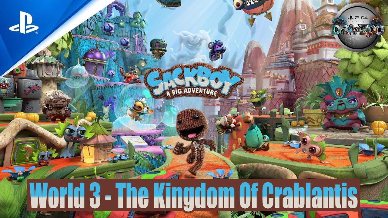 Sackboy: A Big Adventure PS4 Pro Gameplay World 3: The Kingdom Of Crablantis (FULL GAME)