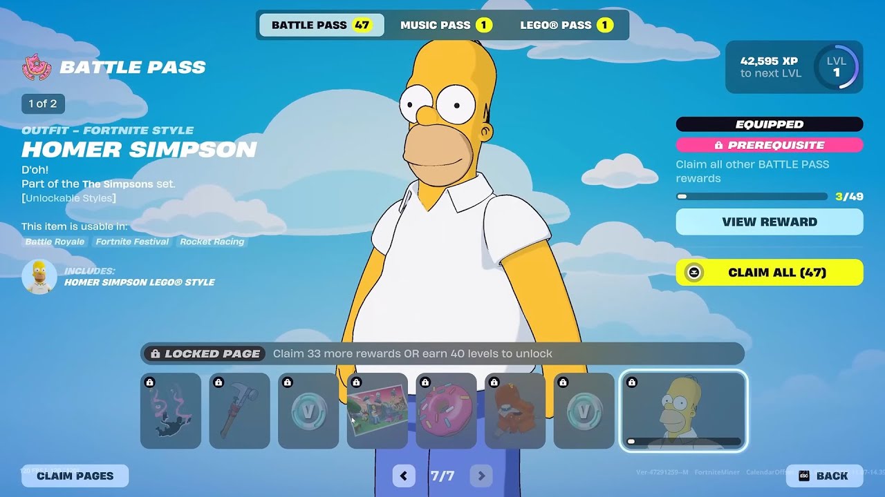 Simpsons Battle Pass (Official Reveal)