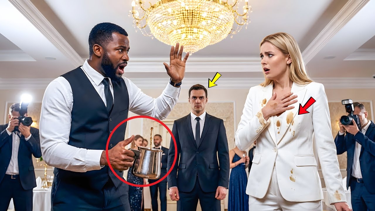 Black Single Dad Waiter Deliberately Spilled Coffee on a CEO—She Froze When She Found Out Why