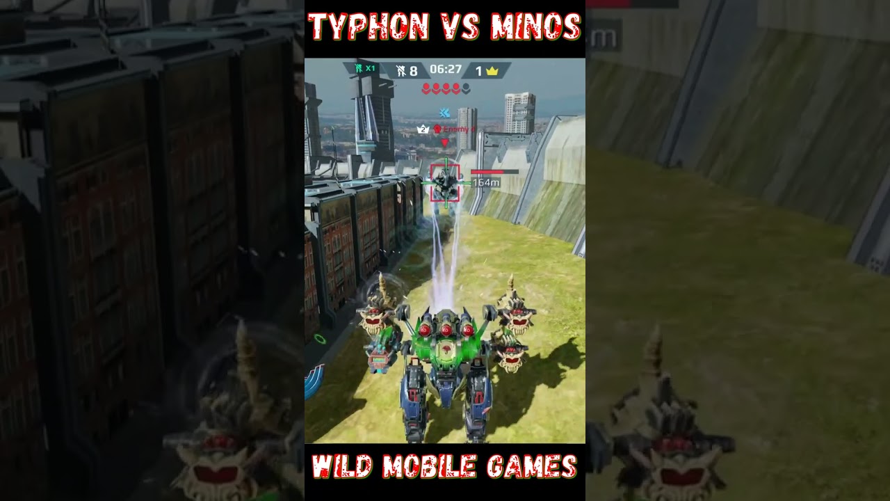 Typhon vs Minos War Robots #pixonic #shorts