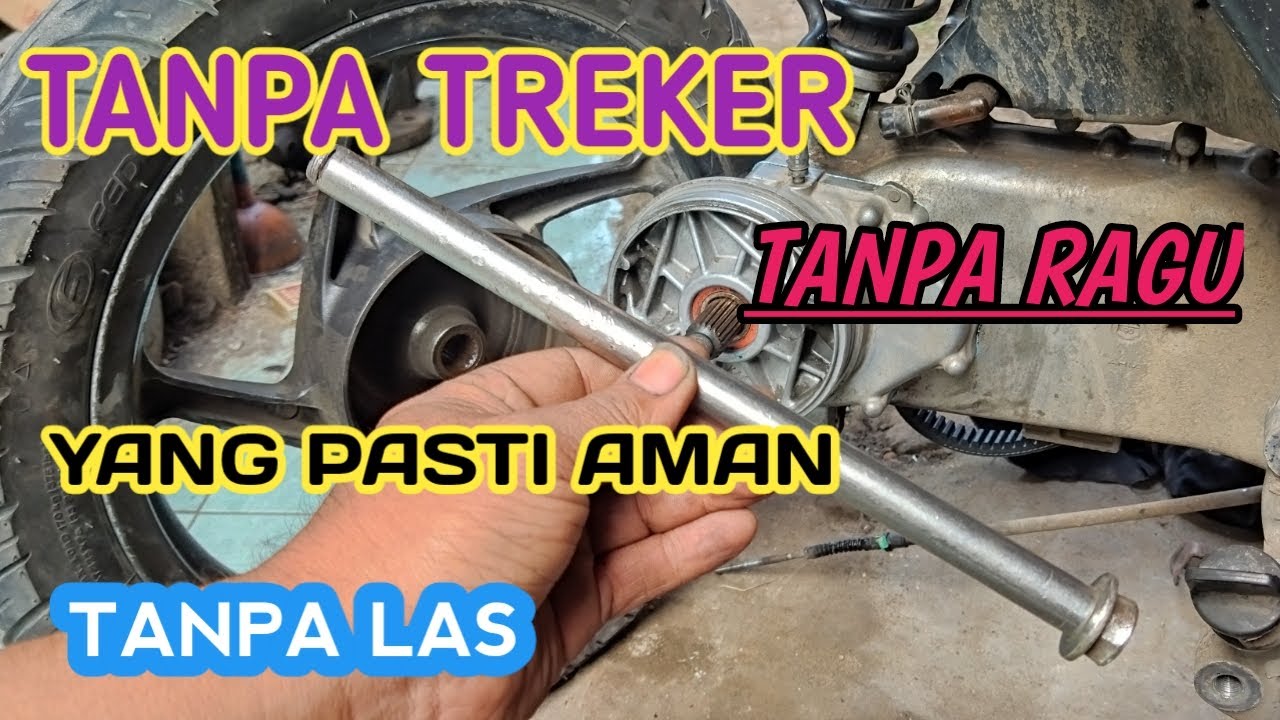 CARA PALING MUDAH MELEPAS RODA BELAKANG MATIC YANG MACET