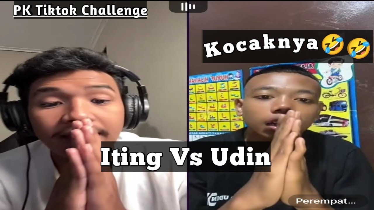 Kocaknya Iting Vs Udin🤣|| Saling Serang Saling Ledek Lucunya oy🤣🤣🤣