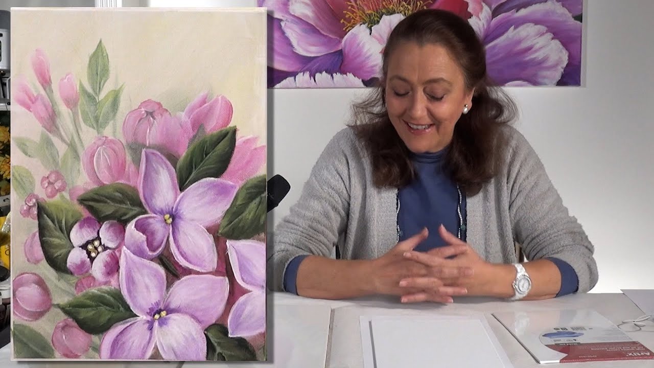Como pintar lilas en detalle