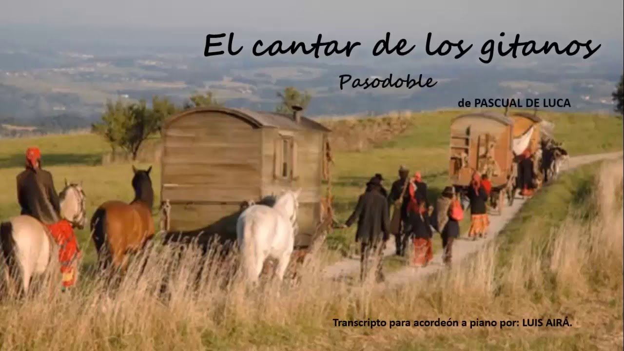 El cantar de los gitanos.Pasodoble. Partitura para acordeón