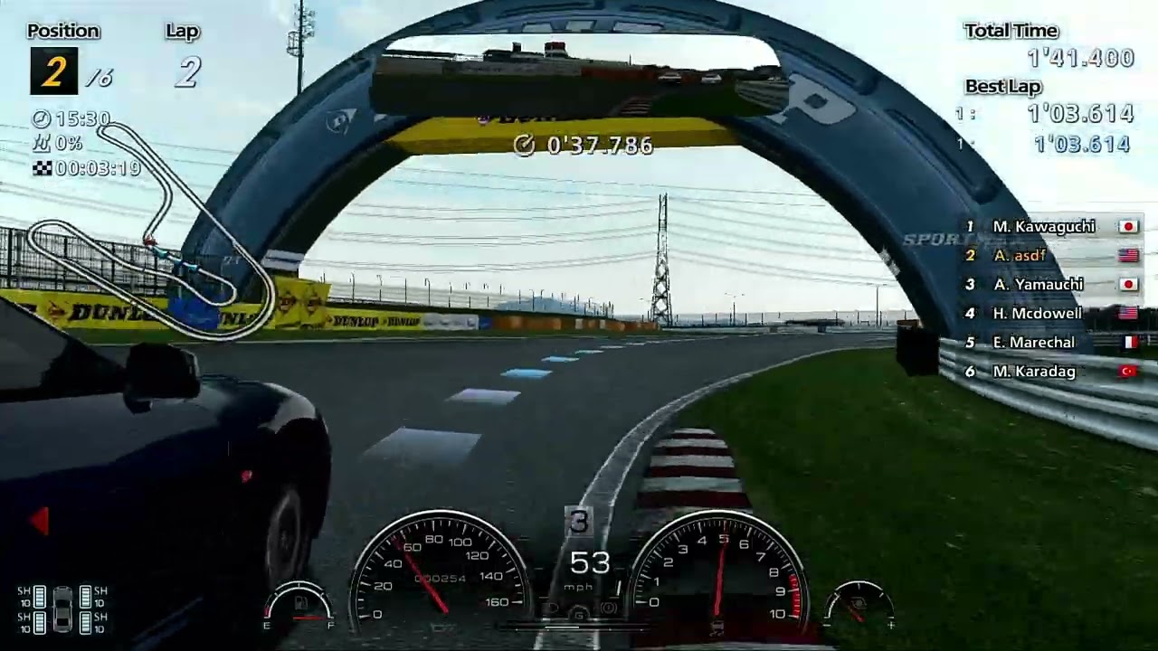 gt6 5min race 2 5'01.815