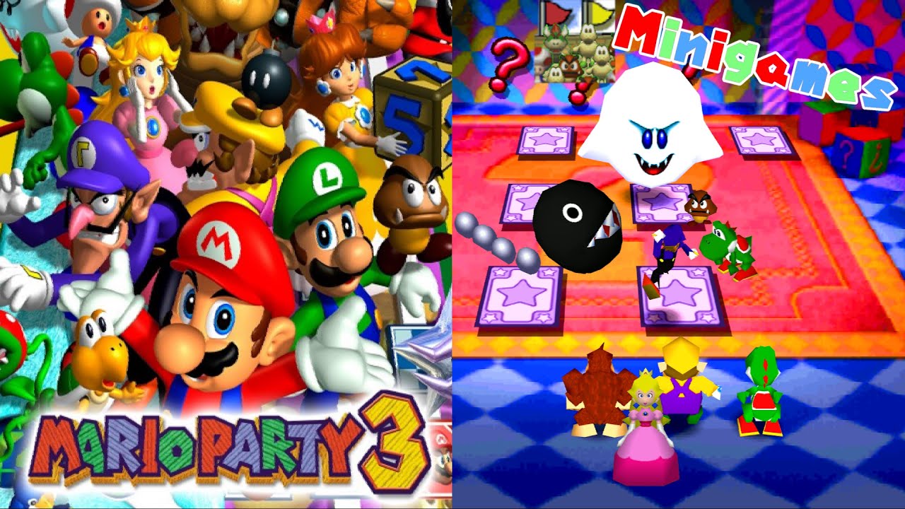 Mario Party 3 - All Minigames [4K]