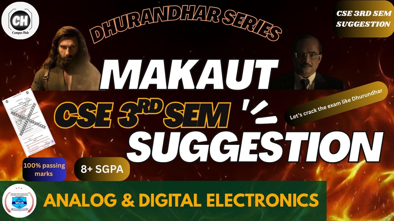 ADE Complete Suggestion | MAKAUT CSE 3rd Semester | All Modules Covered #makaut #cse