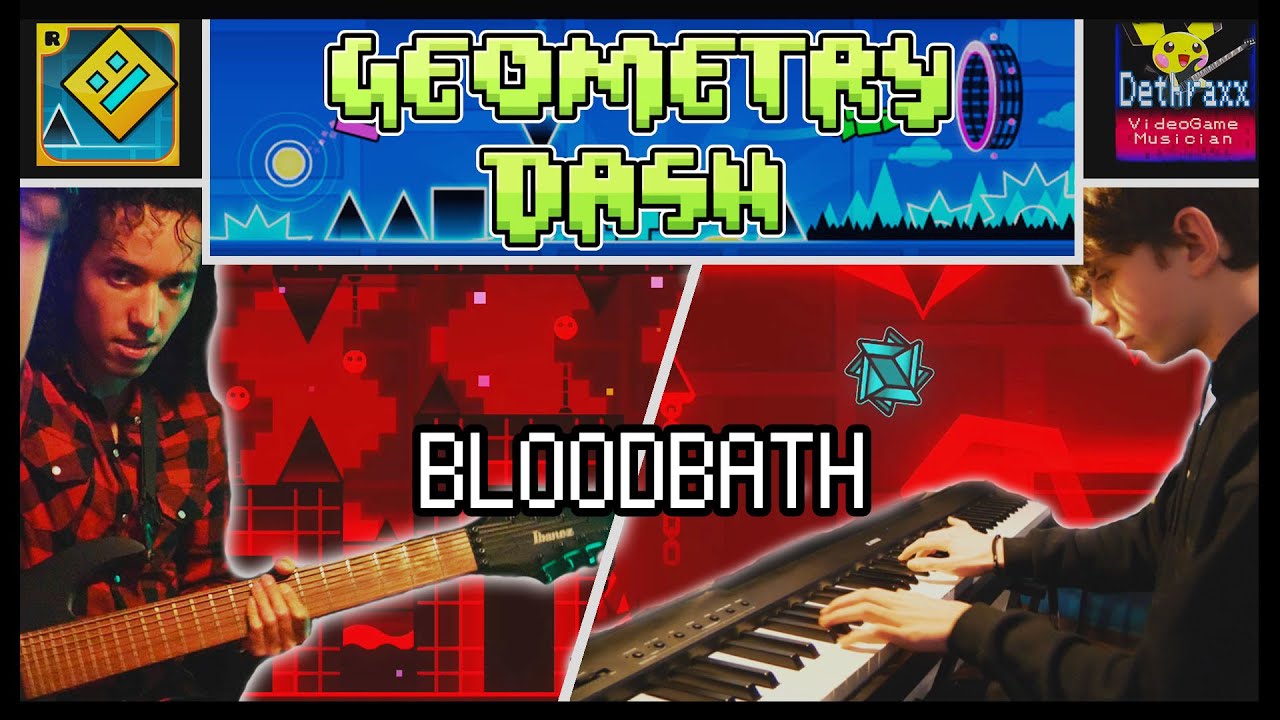 Bloodbath [At the Speed of Light] | Metal Guitar Remix Cover by Dethraxx Ft. V0rb \\ Geometry Dash