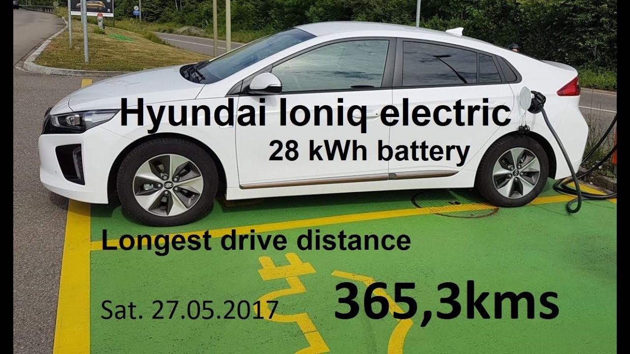 Hyundai Ioniq electric record 365,3kms - Hypermiling 27.05.2017