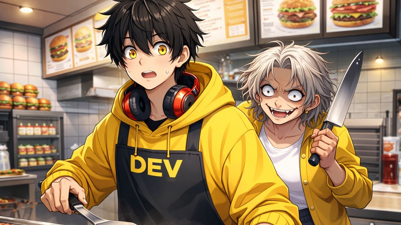 I WORKED THE NIGHT SHIFT AT A SCARY BURGER SHOP ( BIG MISTAKE )