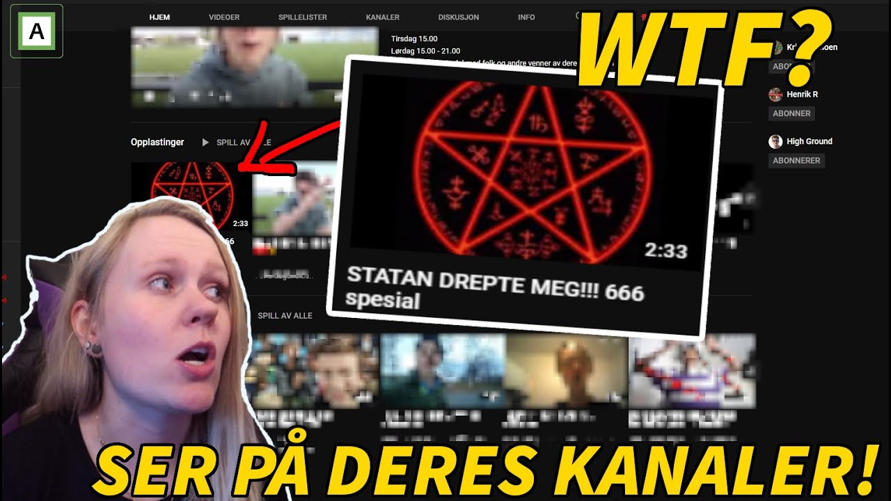 REAGERER PÅ DERES KANALER **33.000 spesial**