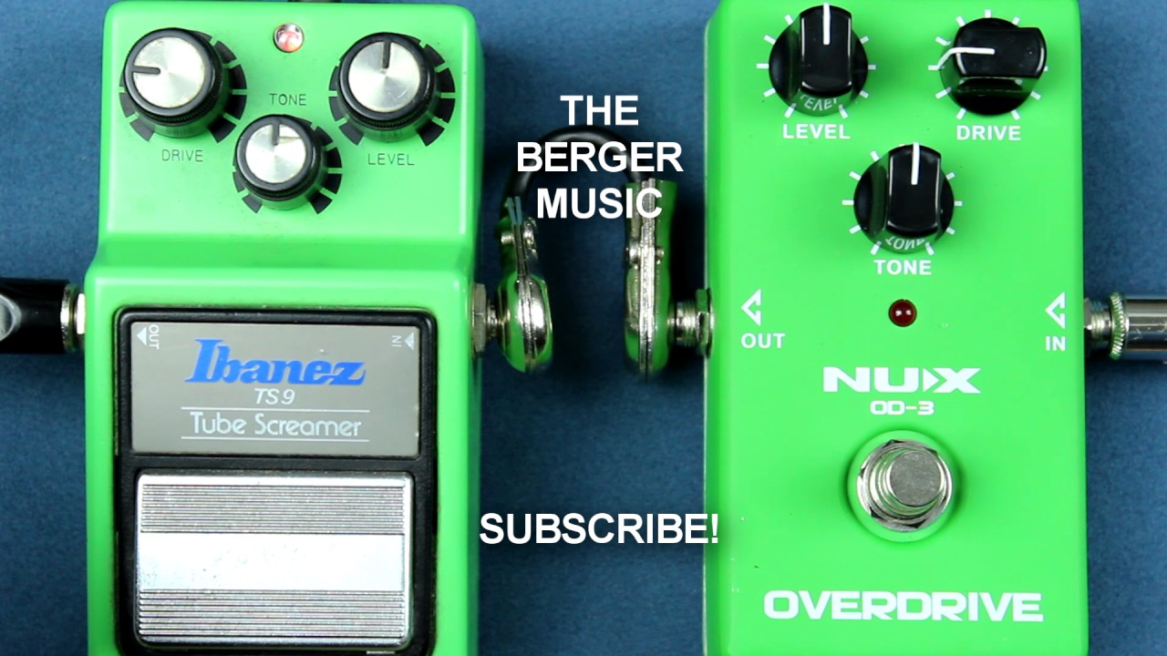 Ibanez TS 9 Tube Screamer vs NUX OD-3 OVERDRIVE  pedal Comparison