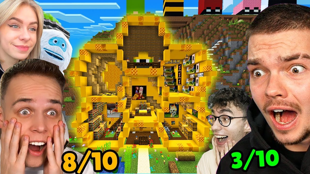 CAŁE PALIONOWO OCENIA MÓJ NOWY NAJLEPSZY DOM w Minecraft!