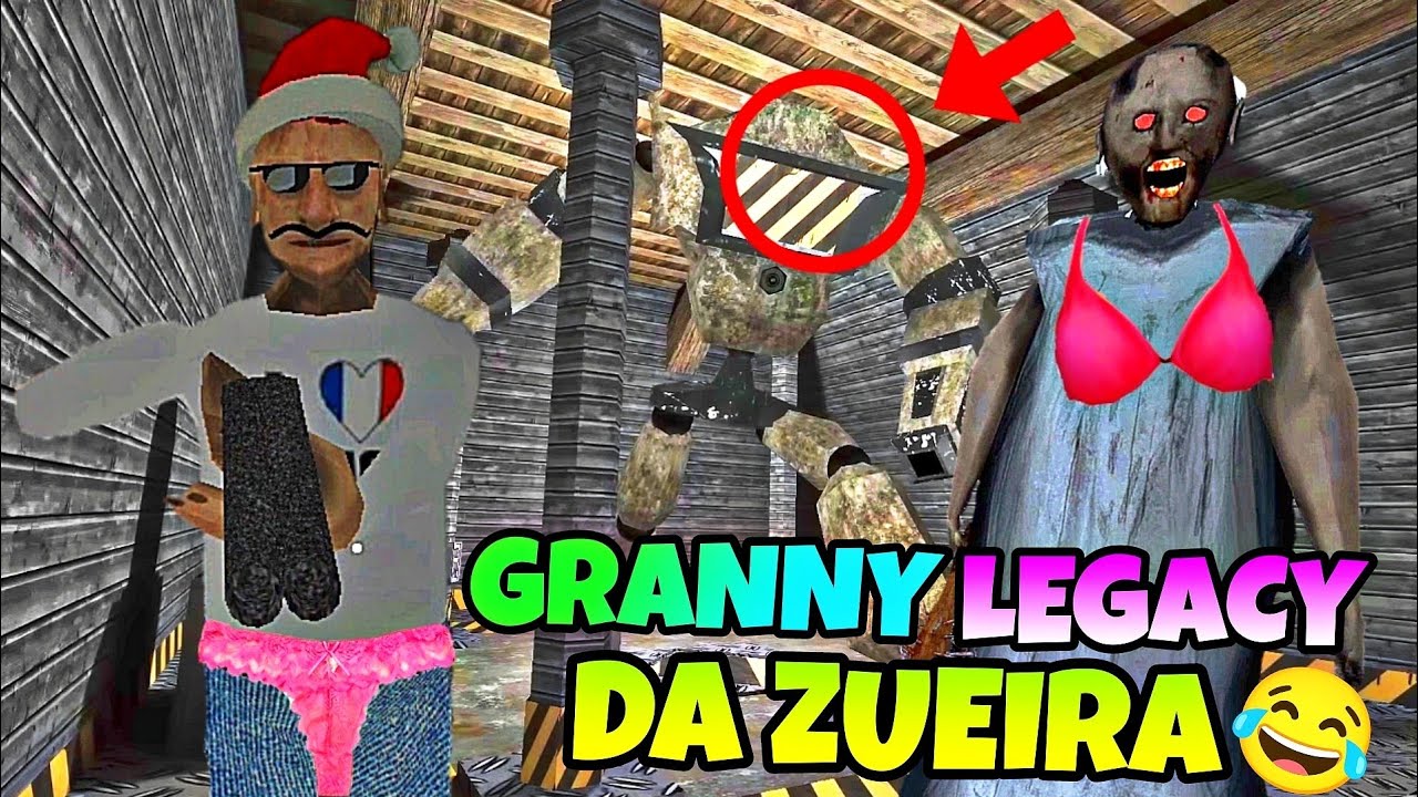 A NOVA FUGA SECRETA NO GRANNY 1! FUGINDO DOS VEIOS SEBOSOS - GRANNY LEGACY 😂