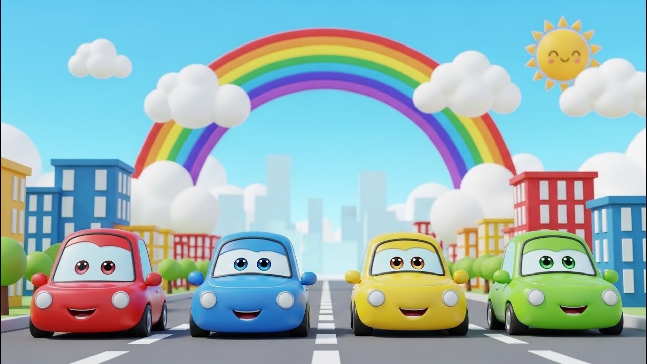 🎵 COLORFUL CARS SONG 🎵