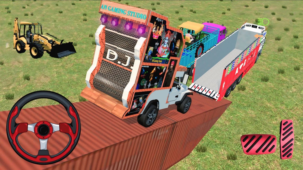 Испытание тяжёлой погрузки🔥 Truck Mein Tractor + DJ Set | Максимальное игровое удовольствие 🤣 
