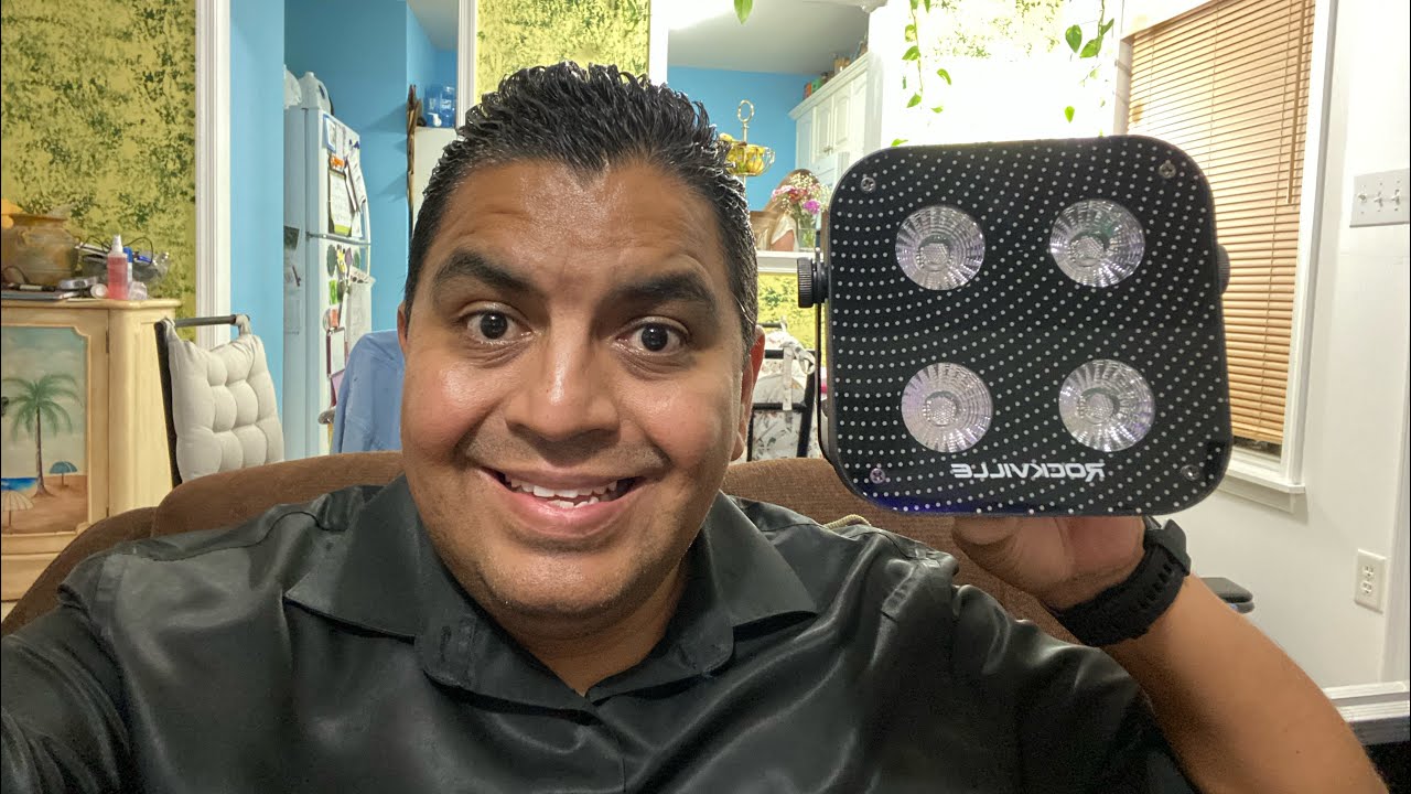 ROCKVILLE MINI RF4 EN ESPAÑOL #luces #ledlights #light #party #fiesta #dj #fiesta #viralvideo #boda