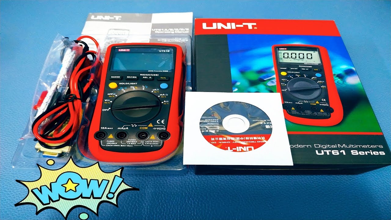 مراجعة ملتيميتر UT61 يونى تى | Digital Multimeter UNI-T UT61B Unboxing and Review