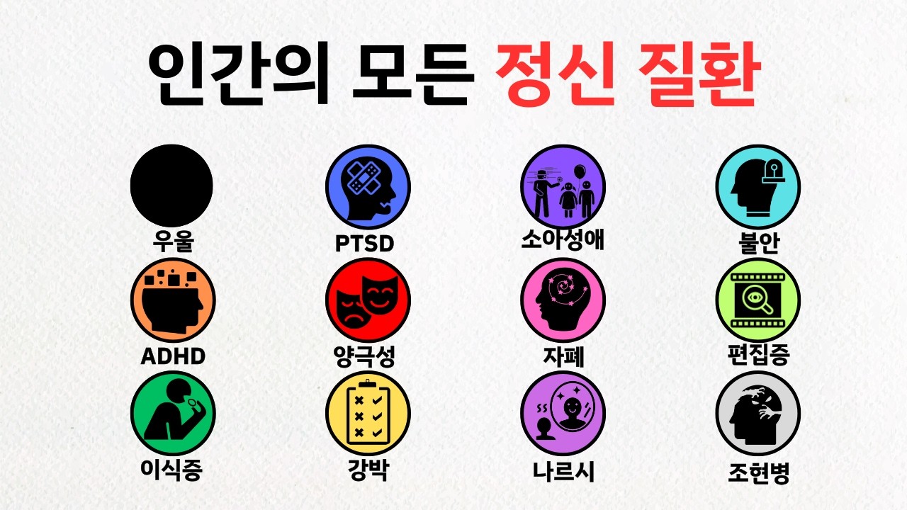 인간의 모든 정신 질환 8분 정리