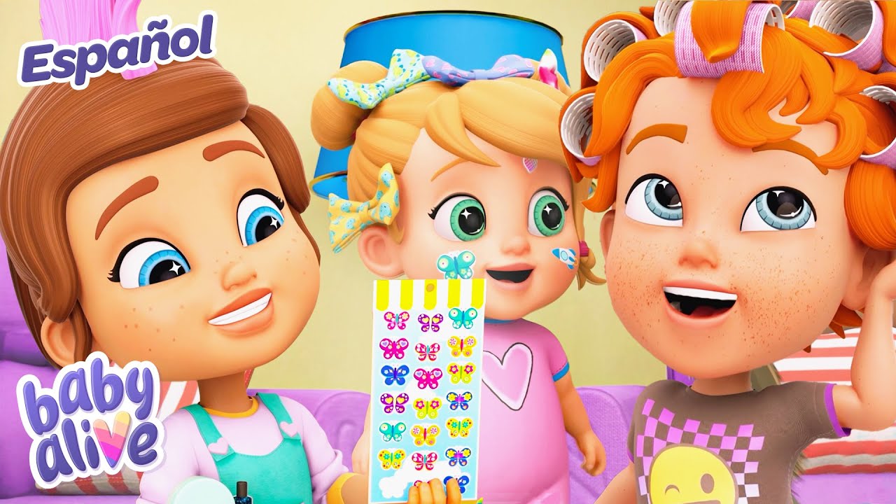 ¡Pegatinas En Mi Cara! 🦋 Baby Alive en Español | ⭐️ Animación para niños | Videos de bebes
