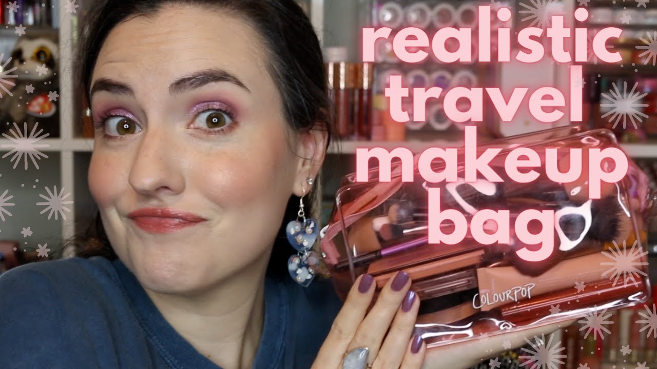 Realistic Travel Makeup Bag | What's in My Weekend Travel Makeup Bag + GRWM