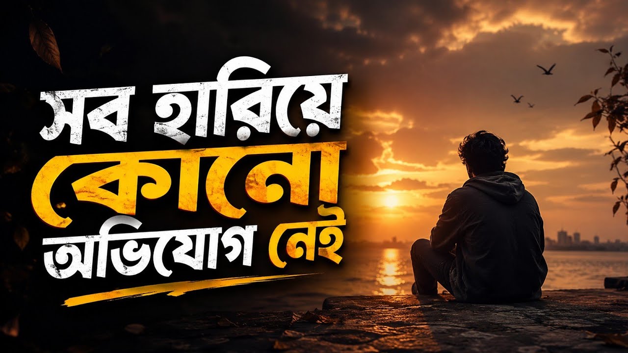সব হারিয়েও অভিযোগ নেই, শুধু ক্লান্ত এক হৃদয়।