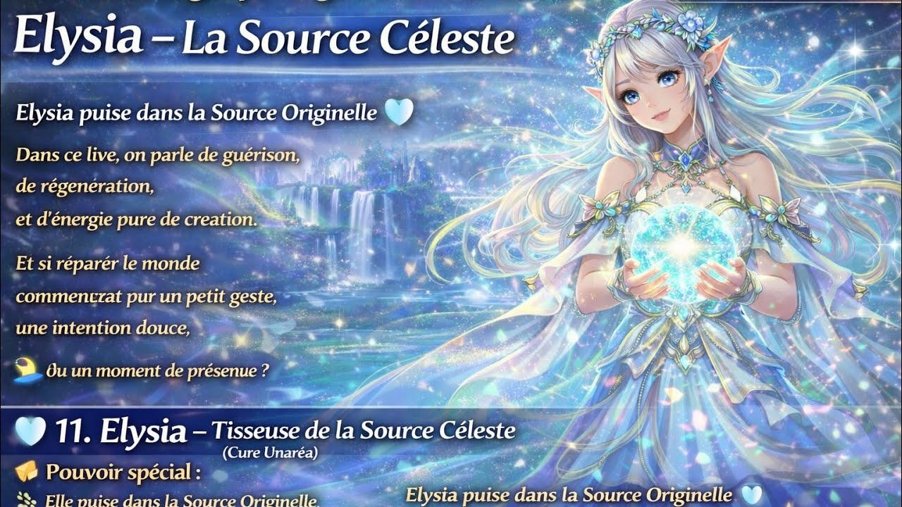 🩵 Une énergie pour guérir le monde : Elysia – La Source Céleste