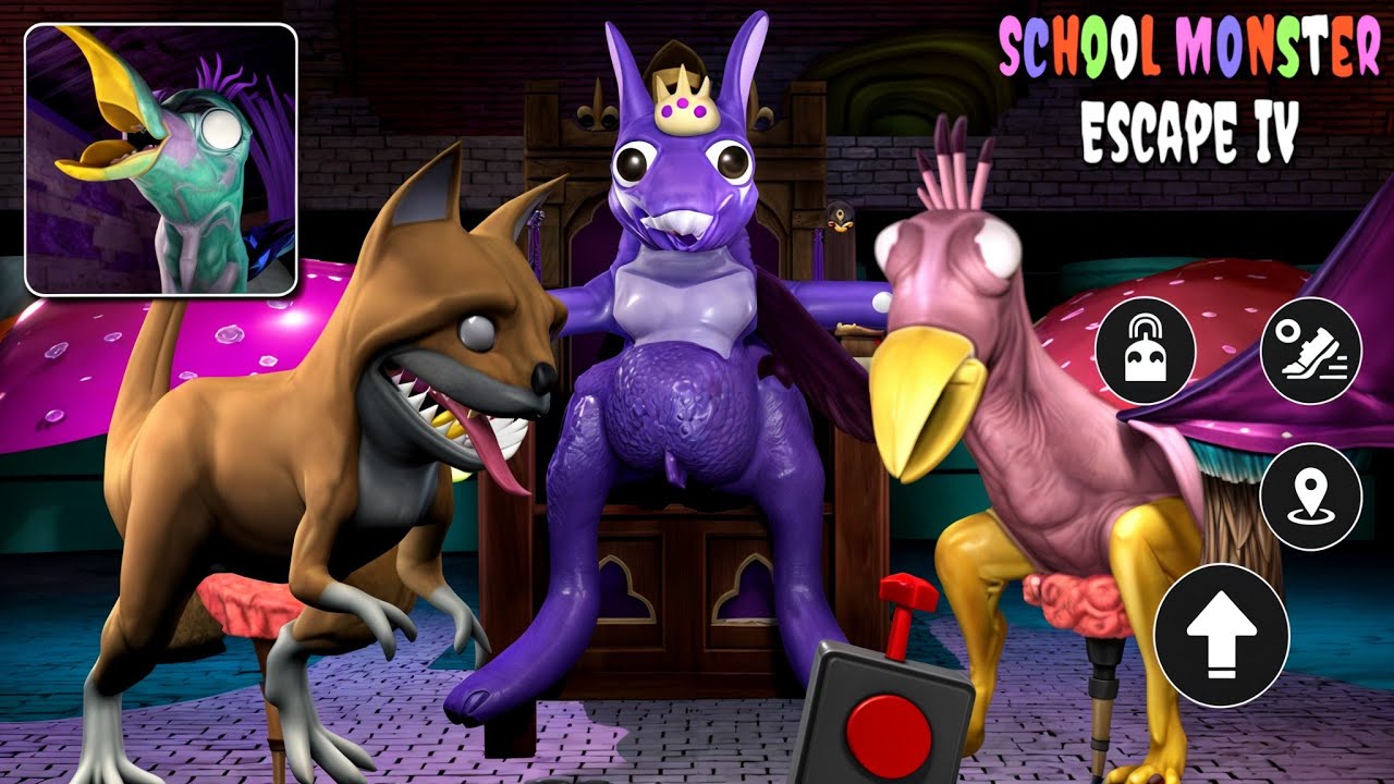 Garten of Banban School Monster Escape 4 - Chapter 1,2,3,4,5,6 Full Gameplay