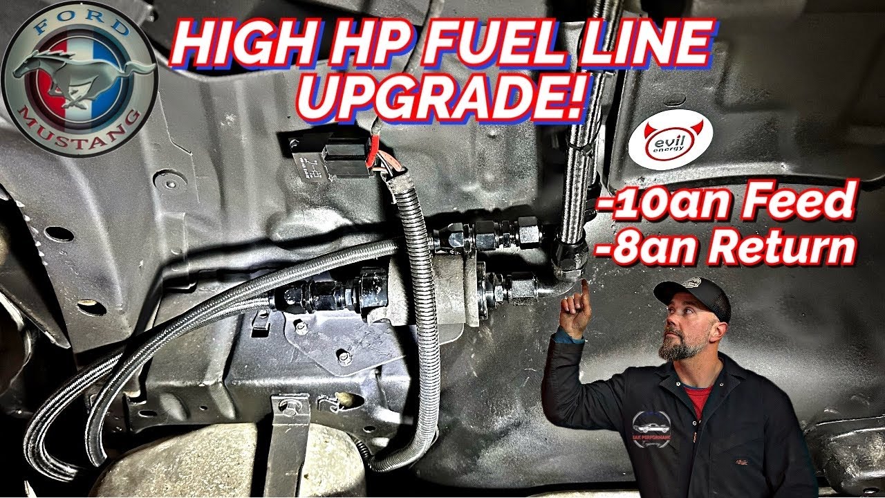 79-04 Mustang fuel line upgrade: -10an feed and -8an return - Evil Energy PTFE lines and fittings