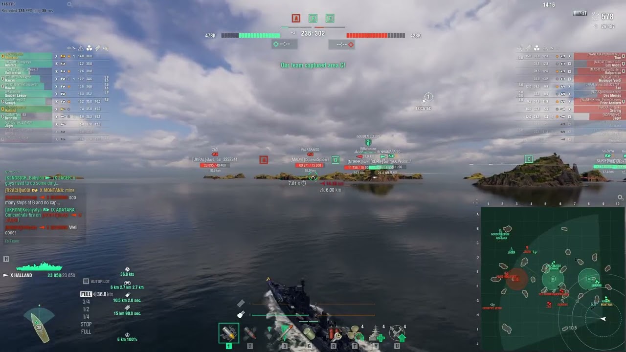 WoWs - halland - 18 jan. - division replay