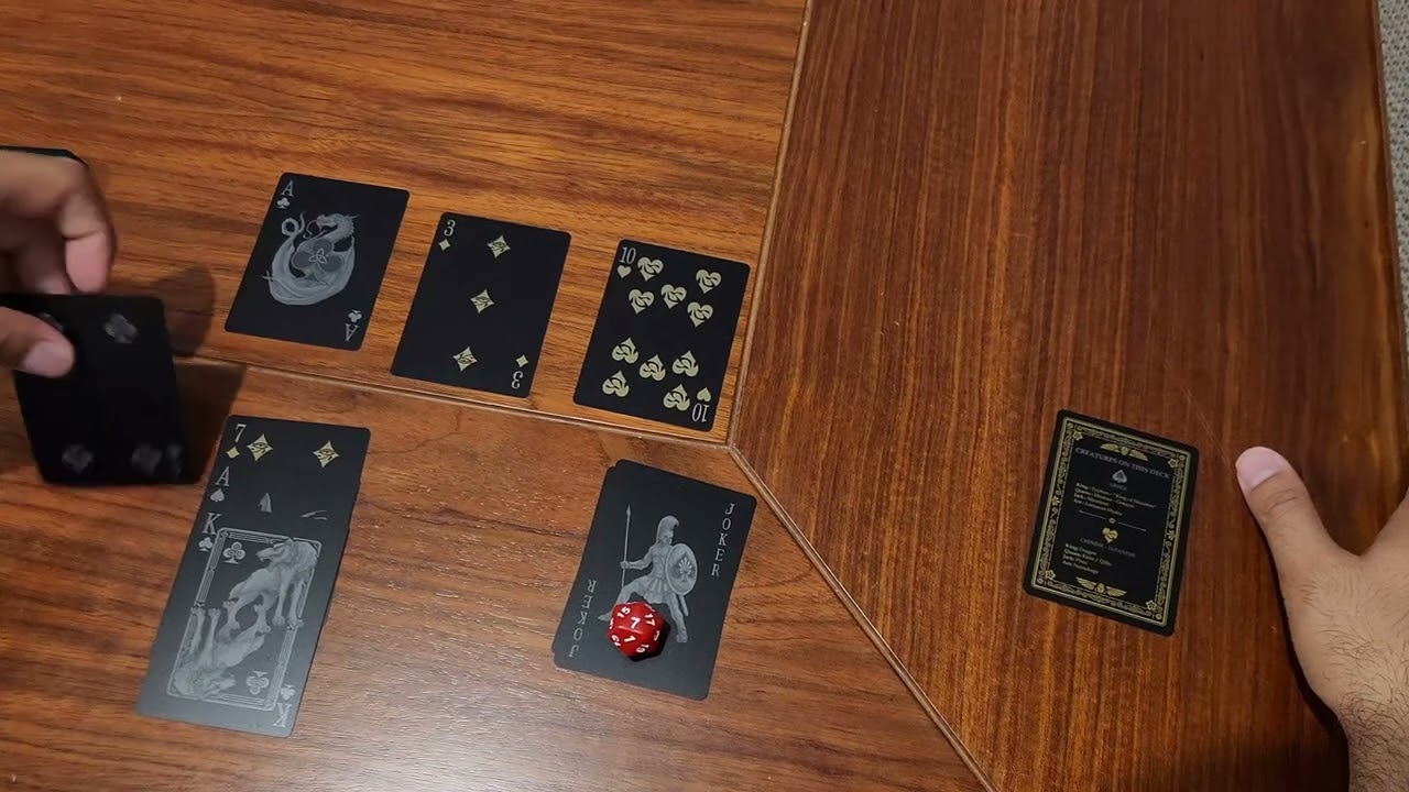 SCOUNDREL. dungeon con baraja de poker 
