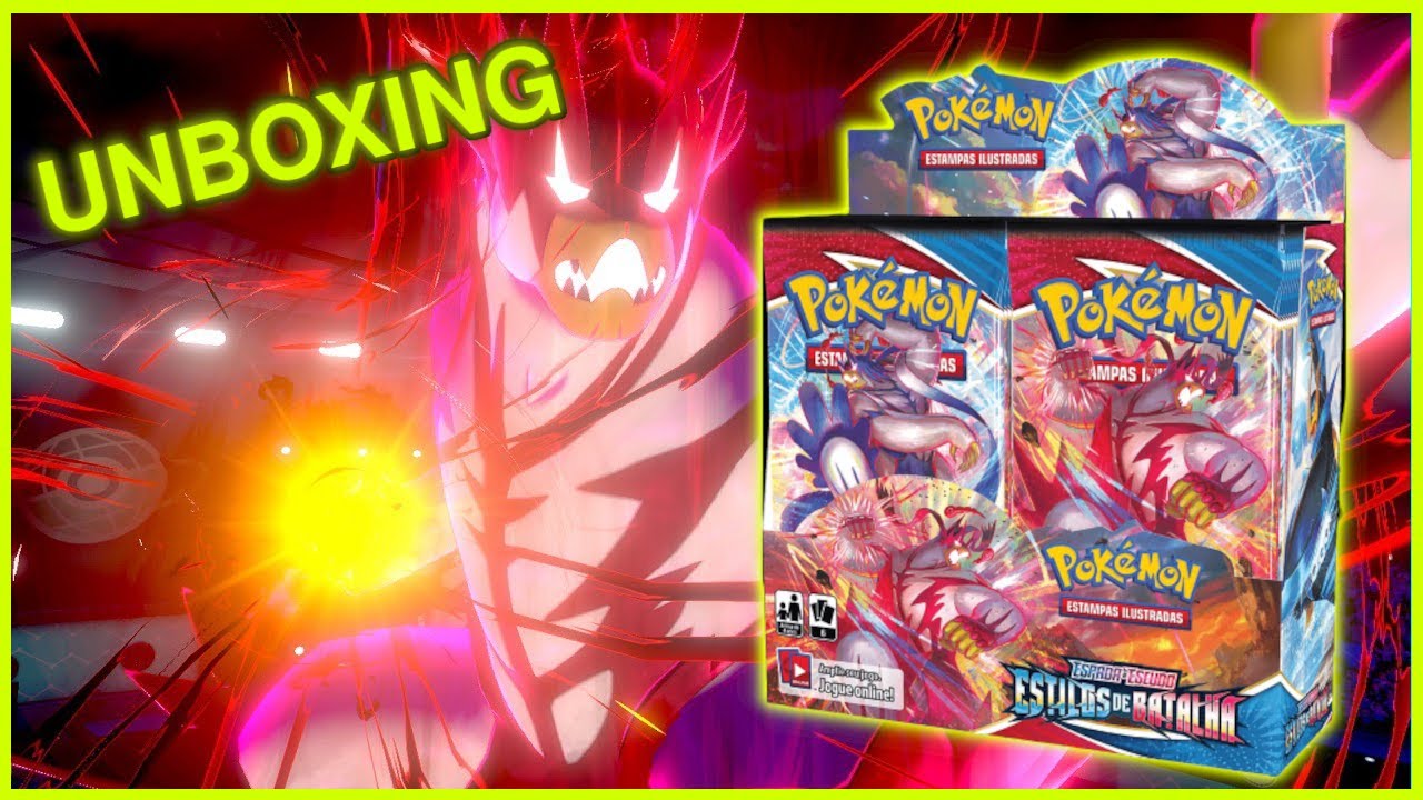 UNBOXING! Abrindo Booster Box Estilos de Batalha - Pok&eacute;mon TCG